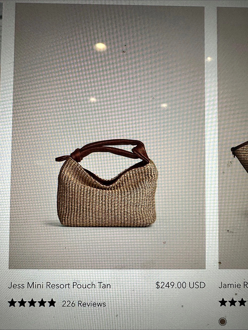 Vestirsi Jess Mini Resort Pouch Tan Brown & Tan Shoulder Bag